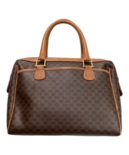 CELINE（セリーヌ）CELINE (セリーヌ) マカダムミニボストンバッグ ブラウンの古着・服飾アイテム