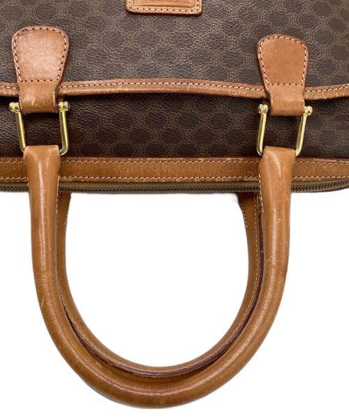 CELINE（セリーヌ）CELINE (セリーヌ) マカダムミニボストンバッグ ブラウンの古着・服飾アイテム