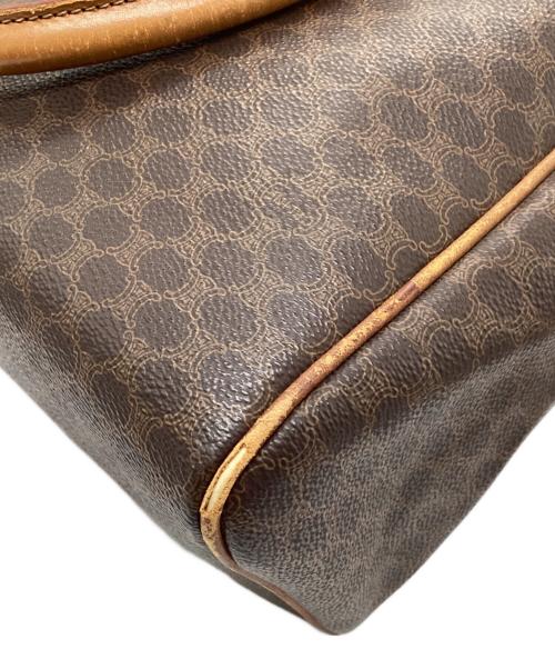 CELINE（セリーヌ）CELINE (セリーヌ) マカダムミニボストンバッグ ブラウンの古着・服飾アイテム