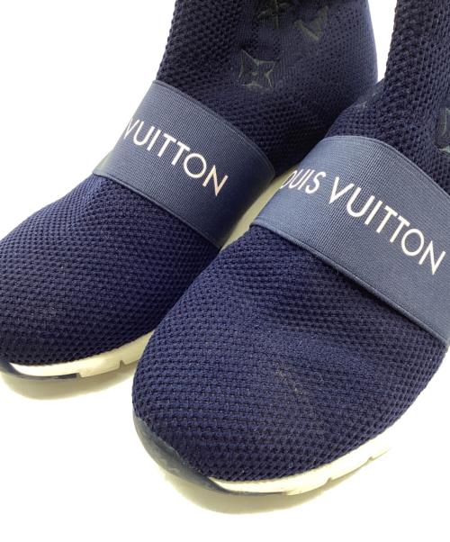 LOUIS VUITTON（ルイ ヴィトン）LOUIS VUITTON (ルイ ヴィトン) アフターゲームライン ソックススニーカー ネイビー サイズ:35の古着・服飾アイテム