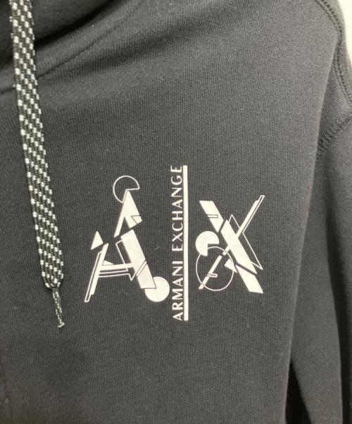 ARMANI EXCHANGE（アルマーニ エクスチェンジ）ARMANI EXCHANGE (アルマーニ エクスチェンジ) ジップパーカー ブラック サイズ:Lの古着・服飾アイテム