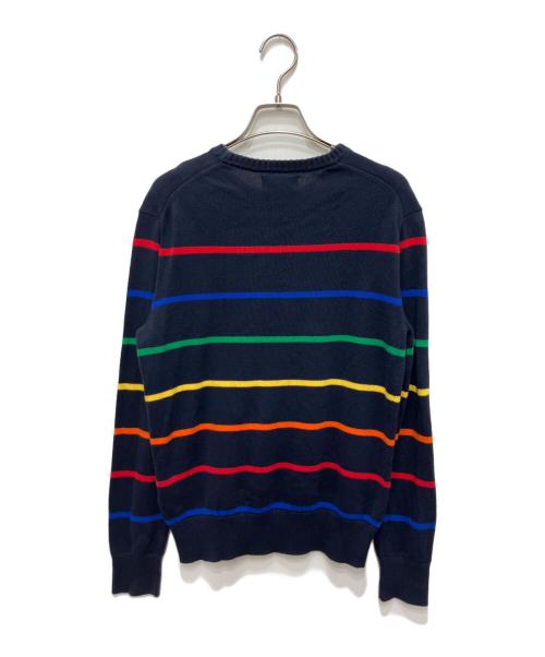 POLO RALPH LAUREN（ポロ・ラルフローレン）POLO RALPH LAUREN (ポロ・ラルフローレン) ボーダーニット ネイビー サイズ:Lの古着・服飾アイテム