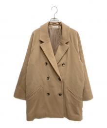 EVERYDAY I LIKE.（エヴリデイ アイ ライク）の古着「ウールカシミヤダブルチェスターコート」｜ベージュ