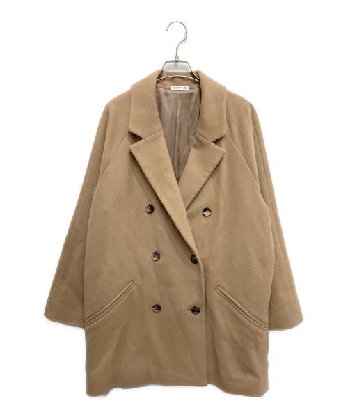 EVERYDAY I LIKE.（エヴリデイ アイ ライク）EVERYDAY I LIKE. (エヴリデイ アイ ライク) ウールカシミヤダブルチェスターコート ベージュ サイズ:不明の古着・服飾アイテム