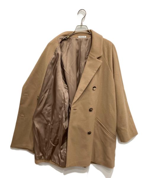EVERYDAY I LIKE.（エヴリデイ アイ ライク）EVERYDAY I LIKE. (エヴリデイ アイ ライク) ウールカシミヤダブルチェスターコート ベージュ サイズ:不明の古着・服飾アイテム