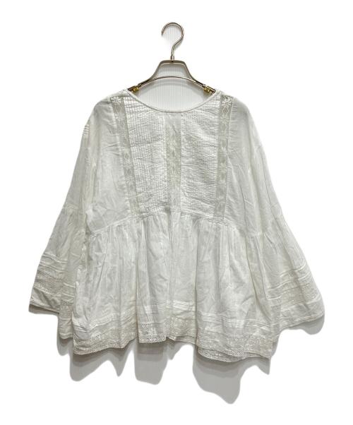 ne quittez pas（ヌキテパ）ne quittez pas (ヌキテパ) レースブラウス ホワイト サイズ:不明の古着・服飾アイテム