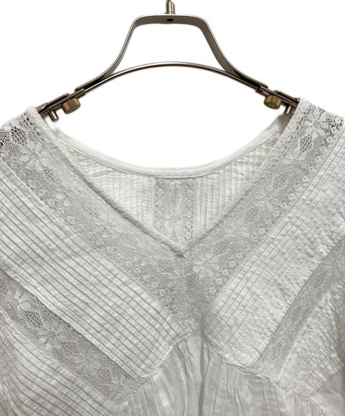 ne quittez pas（ヌキテパ）ne quittez pas (ヌキテパ) レースブラウス ホワイト サイズ:不明の古着・服飾アイテム