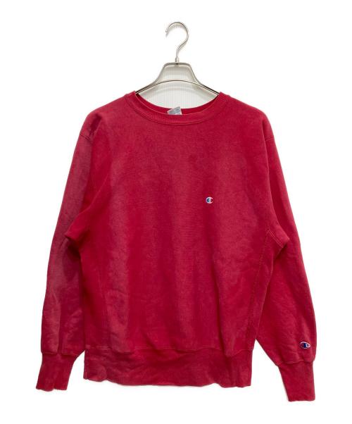 Champion REVERSE WEAVE（チャンピオン リバース ウィーブ）Champion REVERSE WEAVE (チャンピオン リバース ウィーブ) 目有クルーネックスウェット レッド サイズ:Lの古着・服飾アイテム
