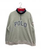 POLO RALPH LAURENポロ・ラルフローレン）の古着「フリースハーフジップスウェット」｜グレー