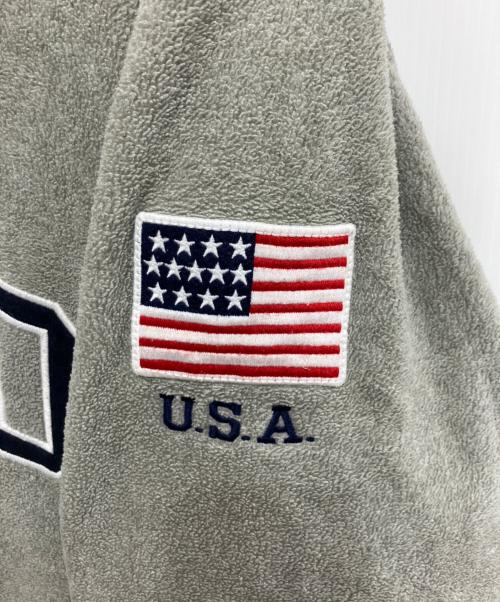 POLO RALPH LAUREN（ポロ・ラルフローレン）POLO RALPH LAUREN (ポロ・ラルフローレン) フリースハーフジップスウェット グレー サイズ:XLの古着・服飾アイテム