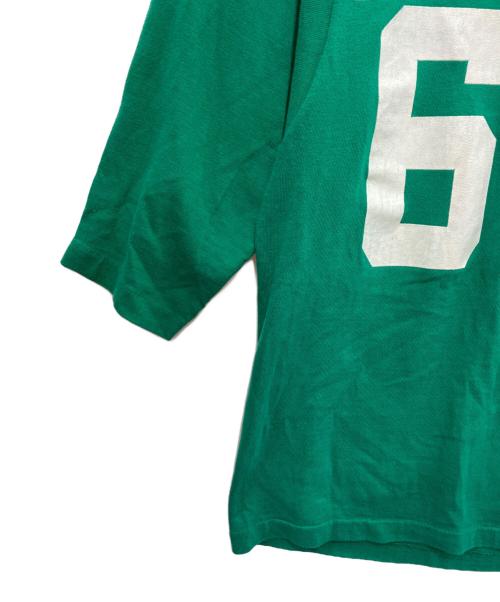 Champion（チャンピオン）Champion (チャンピオン) 60'sヴィンテージフットボールTシャツ グリーン サイズ:Sの古着・服飾アイテム