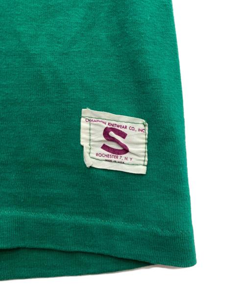Champion（チャンピオン）Champion (チャンピオン) 60'sヴィンテージフットボールTシャツ グリーン サイズ:Sの古着・服飾アイテム