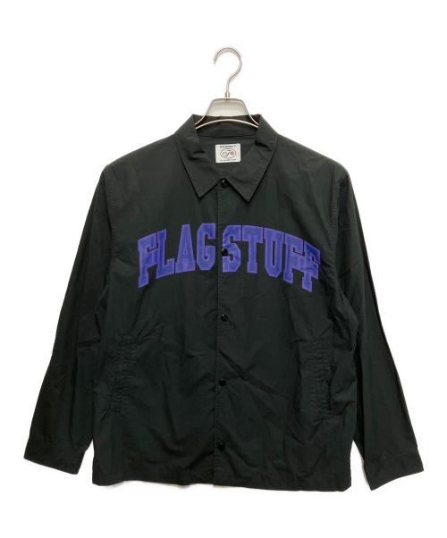 flagstuff（フラグスタフ）flagstuff (フラグスタフ) BEAMS T (ビームス ティー) コラボコーチジャケット ブラック サイズ:Lの古着・服飾アイテム