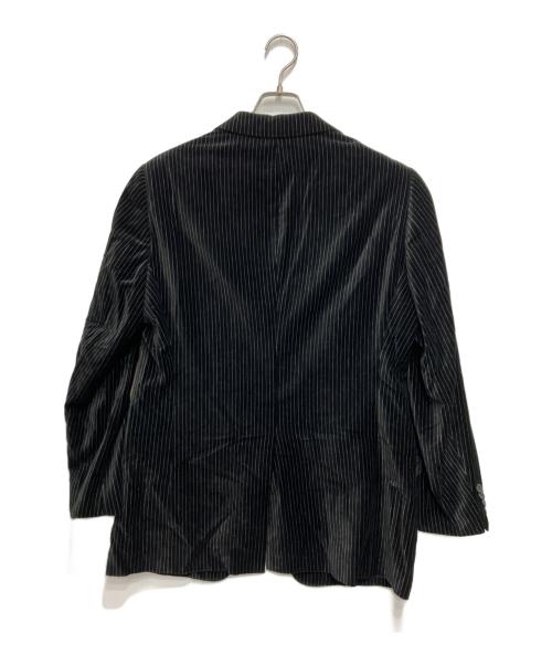 ARMANI COLLEZIONI（アルマーニ コレツィオーニ）ARMANI COLLEZIONI (アルマーニ コレツィオーニ) ベルベットテーラードジャケット ブラック サイズ:50 未使用品の古着・服飾アイテム