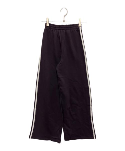 adidas（アディダス）adidas (アディダス) スリーストライプス ルーズ フレンチテリー ワイドレッグパンツ パープル サイズ:XS 未使用品の古着・服飾アイテム