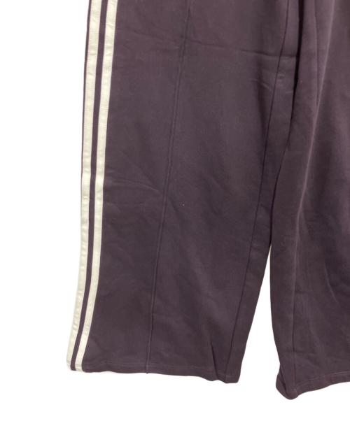 adidas（アディダス）adidas (アディダス) スリーストライプス ルーズ フレンチテリー ワイドレッグパンツ パープル サイズ:XS 未使用品の古着・服飾アイテム