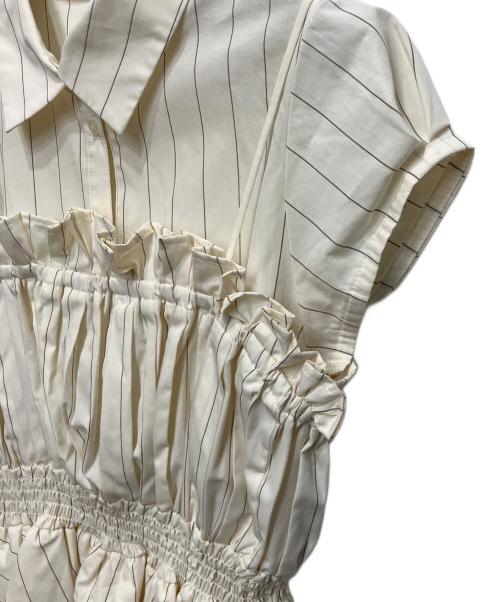 Snidel（スナイデル）Snidel (スナイデル) Sustainaビスチェコンビシャツワンピ ベージュの古着・服飾アイテム