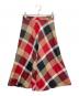 BLUE LABEL CRESTBRIDGE（ブルーレーベルクレストブリッジ）の古着「クレストブリッジチェックスカート」｜レッド×ブラック