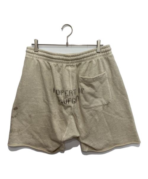 SAINT MICHAEL（セントマイケル）SAINT MICHAEL (セントマイケル) SWEAT SHORTS/VLONE（スウェット ショーツ / ヴィーローン） アイボリー サイズ:Lの古着・服飾アイテム