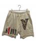 SAINT MICHAEL（セントマイケル）の古着「SWEAT SHORTS/VLONE（スウェット ショーツ / ヴィーローン）」｜アイボリー