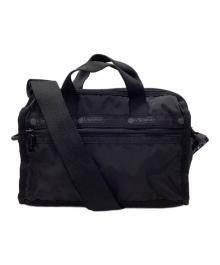 LeSportsac（レスポートサック）の古着「ミニダッフルクロスボディバッグ」｜ブラック