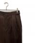 ULTERIOR (アルテリア) STRIPE FLANNEL WIDE TROUSER ブラウン サイズ:4：20000円