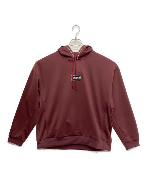 asics（アシックス）asics (アシックス) YOASOBI (ヨアソビ) プルオーバーパーカー バーガンディー サイズ:L 未使用品の古着・服飾アイテム