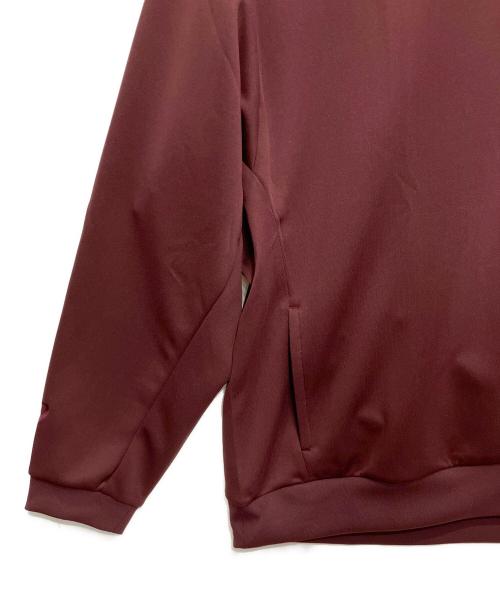 asics（アシックス）asics (アシックス) YOASOBI (ヨアソビ) プルオーバーパーカー バーガンディー サイズ:L 未使用品の古着・服飾アイテム