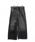 DIESELディーゼル）の古着「relaxed jeans 1996 d-sire」｜ブラック