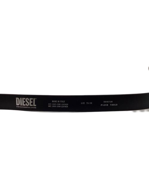 DIESEL（ディーゼル）DIESEL (ディーゼル) B-1DR Dロゴバックルベルト ブラック サイズ:75/30の古着・服飾アイテム