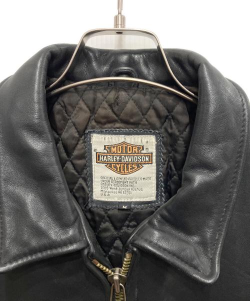 HARLEY-DAVIDSON（ハーレーダビッドソン）HARLEY-DAVIDSON (ハーレーダビッドソン) レザージャケット ブラック サイズ:Mの古着・服飾アイテム