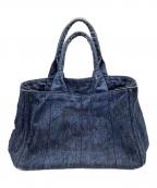 PRADAプラダ）の古着「カナパ トートバッグ」｜インディゴ