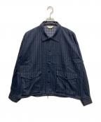 jiedaジエダ）の古着「CHECK COACH JACKET」｜ネイビー