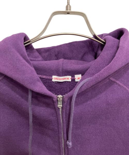 DRESSTERIOR（ドレステリア）DRESSTERIOR (ドレステリア) デキシー吊裏毛ジップアップパーカ パープル サイズ:Mの古着・服飾アイテム