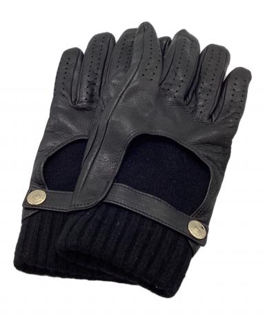 中古・古着通販】GUCCI (グッチ) レザーグローブ ブラック｜ブランド