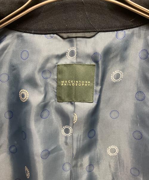 MACKINTOSH PHILOSOPHY（マッキントッシュ フィロソフィー）MACKINTOSH PHILOSOPHY (マッキントッシュ フィロソフィー) ウールステンカラーコート ネイビー サイズ:38の古着・服飾アイテム