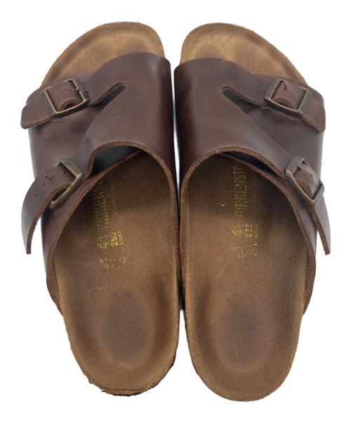 BIRKENSTOCK（ビルケンシュトック）BIRKENSTOCK (ビルケンシュトック) ZURICH (チューリッヒ) ウェッジソールサンダル ブラウン サイズ:26.5の古着・服飾アイテム