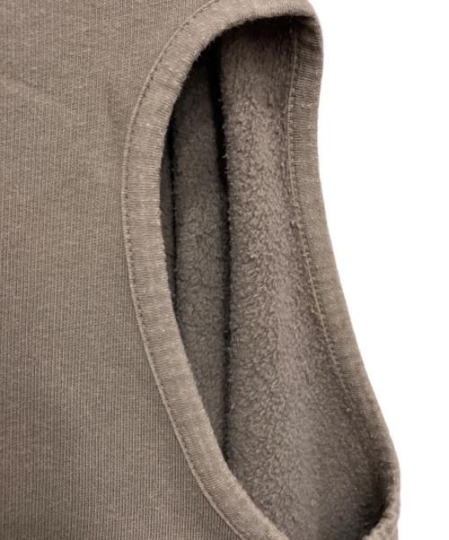 DRKSHDW（ダークシャドウ）DRKSHDW (ダークシャドウ) 変形スウェットベスト ベージュ サイズ:XSの古着・服飾アイテム