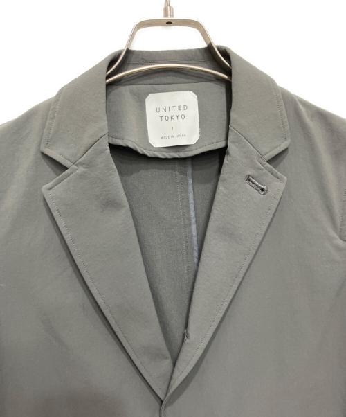UNITED TOKYO（ユナイテッドトーキョー）UNITED TOKYO (ユナイテッドトーキョー) ナイロンテーラードジャケット グレー サイズ:1の古着・服飾アイテム
