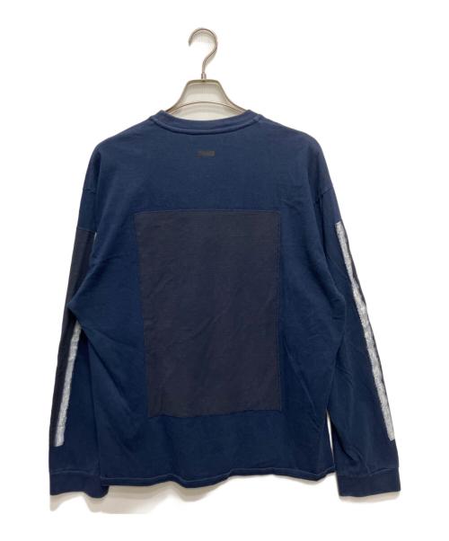 stein（シュタイン）stein (シュタイン) OVERSIZED LONG SLEEVE TEE（オーバーサイズ ロング スリーブ ティー） ネイビー サイズ:Mの古着・服飾アイテム