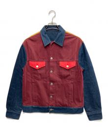 Calvin Klein Jeans（カルバンクラインジーンズ）の古着「Blocked classic denim trucker」｜マルチカラー
