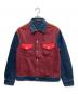 Calvin Klein Jeans（カルバンクラインジーンズ）の古着「Blocked classic denim trucker」｜マルチカラー