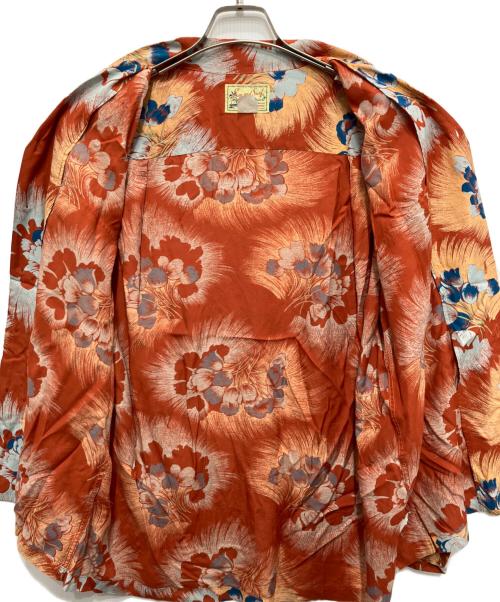 Sun Surf（サンサーフ）Sun Surf (サンサーフ) 長袖アロハシャツ オレンジ サイズ:Mの古着・服飾アイテム