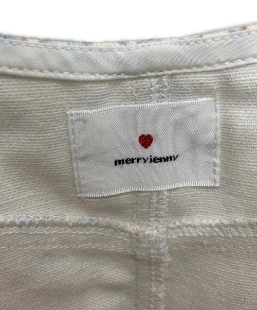 merry jenny（メリージェニー）merry jenny (メリージェニー) petit flowerチュールキャミワンピース ホワイト サイズ:Free　　　　の古着・服飾アイテム