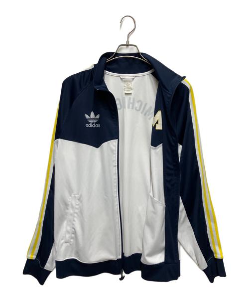 adidas（アディダス）adidas (アディダス) トラックジャケット ネイビー×ホワイト サイズ:Ｌの古着・服飾アイテム