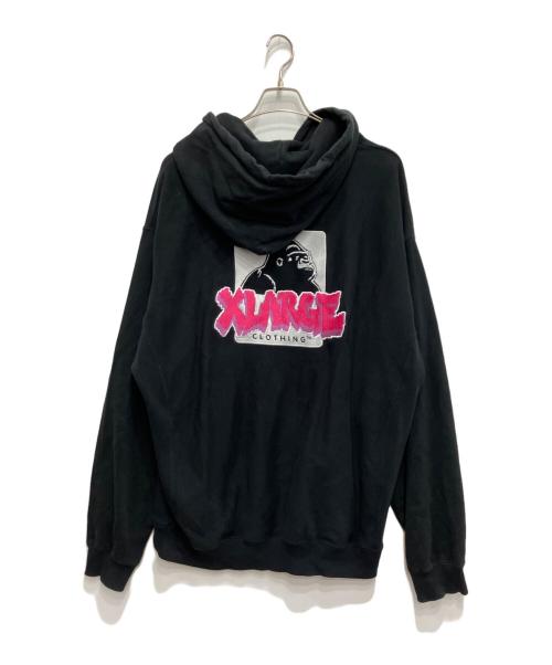 X-LARGE（エクストララージ）X-LARGE (エクストララージ) プルオーバーパーカー ブラック サイズ:XLの古着・服飾アイテム
