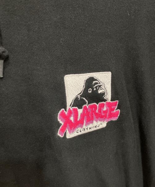 X-LARGE（エクストララージ）X-LARGE (エクストララージ) プルオーバーパーカー ブラック サイズ:XLの古着・服飾アイテム