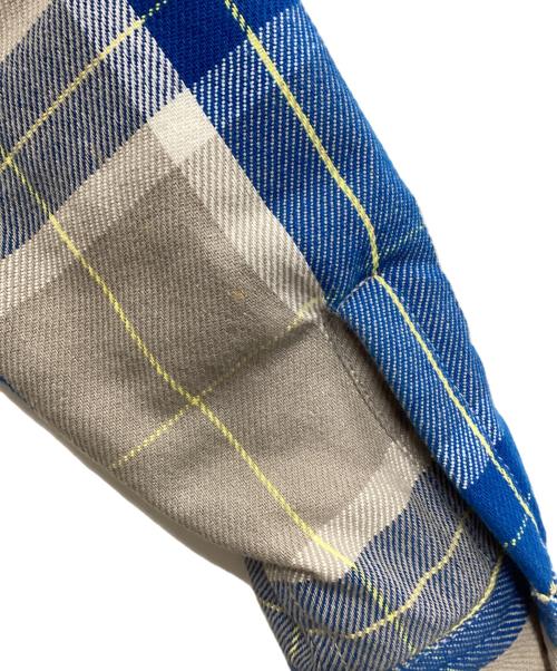 X-LARGE（エクストララージ）X-LARGE (エクストララージ) チェック柄裏ボアジャケット ベージュ×ブルー サイズ:Sの古着・服飾アイテム