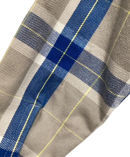 X-LARGE（エクストララージ）X-LARGE (エクストララージ) チェック柄裏ボアジャケット ベージュ×ブルー サイズ:Sの古着・服飾アイテム