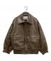 SLY（スライ）の古着「FAUX LEATHER ZIP UP ブルゾン」｜ブラウン